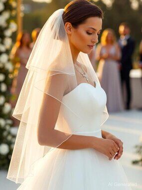 Wedding Veil White 2 Tiers